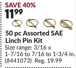 Princess Auto 50 pc Assorted SAE Linch Pin Kit offer