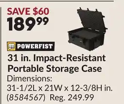 Princess Auto 31 in. Impact-Resistant Portable Storage Case offer