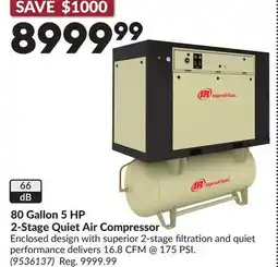 Princess Auto 80 Gallon 5 HP 2-Stage Quiet Air Compressor offer