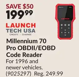 Princess Auto Millennium 70 Pro OBDII/EOBD Code Reader offer