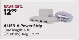 Princess Auto 4 USB-A Power Strip offer