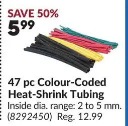 Princess Auto 47 pc Colour-Coded Heat-Shrink Tubing offer
