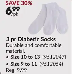 Princess Auto 3 pr Diabetic Socks offer
