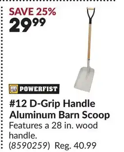 Princess Auto 12 D-Grip Handle Aluminum Barn Scoop offer