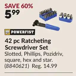 Princess Auto 42 pc Ratcheting Screwdriver Set offer