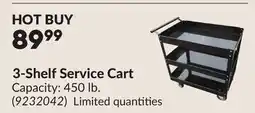 Princess Auto 3-Shelf Service Cart offer