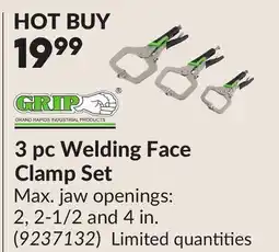Princess Auto 3 pc Welding Face Clamp Set offer
