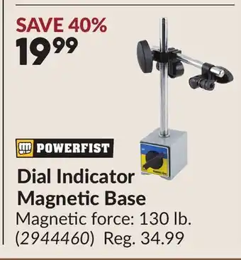 Princess Auto Dial Indicator Magnetic Base offer