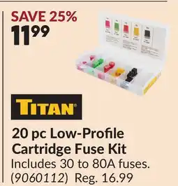 Princess Auto 20 pc Low-Profile Cartridge Fuse Kit offer