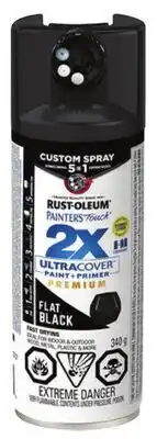 Princess Auto Flat Black 5-in-1 Spray Paint and Primer offer