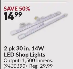 Princess Auto 2 pk 30 in. 14W LED Shop Lights offer