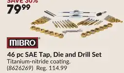 Princess Auto 46 pc SAE Tap, Die and Drill Set offer