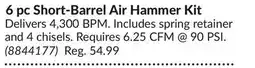 Princess Auto 6 pc Short-Barrel Air Hammer Kit offer