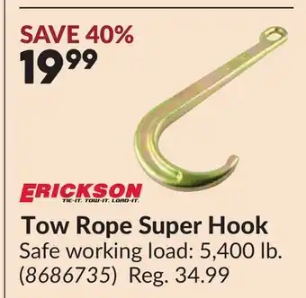 Princess Auto Tow Rope Super Hook offer