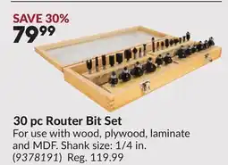 Princess Auto 30 pc Router Bit Set offer