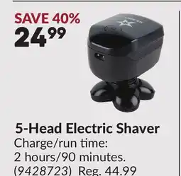 Princess Auto 5-Head Electric Shaver offer