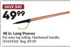 Princess Auto 48 in. Long Peavey offer