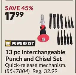 Princess Auto 13 pc Interchangeable Punch and Chisel Set offer