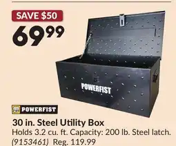Princess Auto 30 in. Steel Utility Box offer