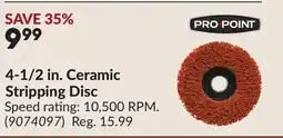 Princess Auto 4-1/2 in. Ceramic Stripping Disc offer