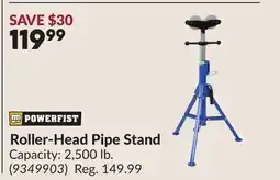 Princess Auto Roller-Head Pipe Stand offer
