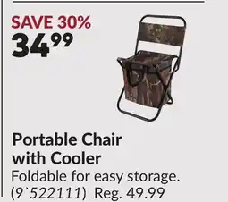 Princess Auto Portable Chair with Cooler offer