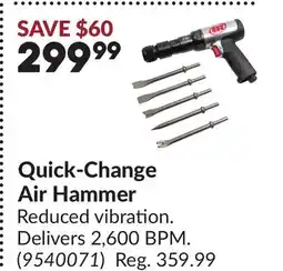 Princess Auto Quick-Change Air Hammer offer