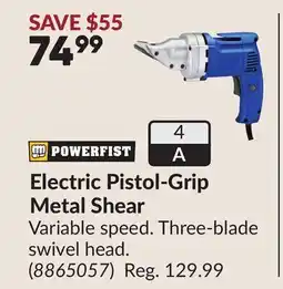 Princess Auto Electric Pistol-Grip Metal Shear offer