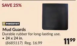 Princess Auto Mud Guards offer