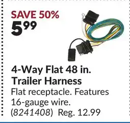 Princess Auto 4-Way Flat 48 in. Trailer Harness offer