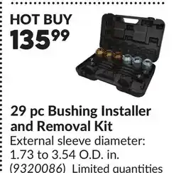 Princess Auto 29 pc Bushing Installer and Removal Kit offer