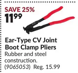 Princess Auto Ear-Type CV Joint Boot Clamp Pliers offer