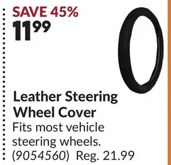 Princess Auto Leather Steering Wheel Cover offer