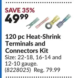Princess Auto 120 pc Heat-Shrink Terminals and Connectors Kit offer