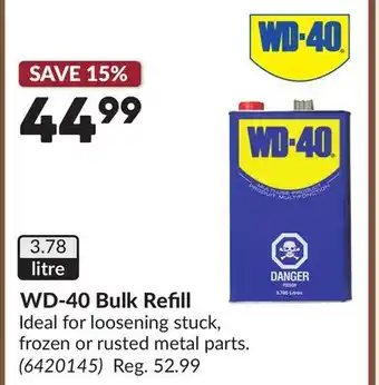 Princess Auto WD-40 Bulk Refill offer