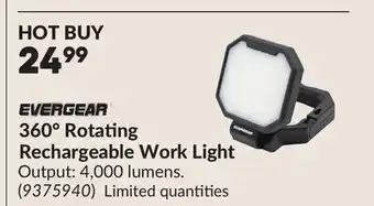 Princess Auto 360° Rotating Rechargeable Work Light offer