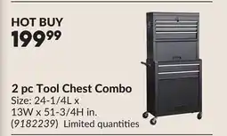 Princess Auto 2 pc Tool Chest Combo offer