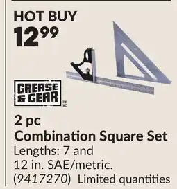 Princess Auto 2 pc Combination Square Set offer