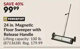 Princess Auto 24 in. Magnetic Floor Sweeper with Release Handle offer