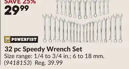 Princess Auto 32 pc Speedy Wrench Set offer
