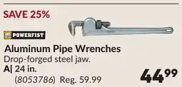 Princess Auto 24 in Aluminum Pipe Wrenches offer