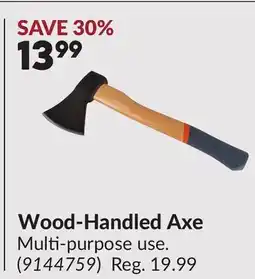 Princess Auto Wood-Handled Axe offer