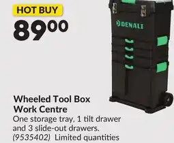 Princess Auto Wheeled Tool Box Work Centre offer