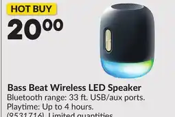 Princess Auto Bass Beat Wireless LED Speaker offer