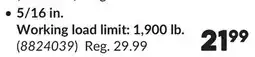 Princess Auto 5/16 in. Grade 030 Zinc-Plated Chains offer