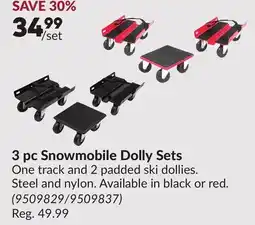 Princess Auto 3 pc Snowmobile Dolly Sets offer