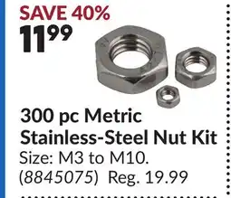 Princess Auto 300 pc Metric Stainless-Steel Nut Kit offer