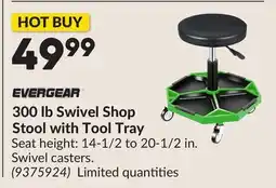 Princess Auto 300 lb Swivel Shop Stool with Tool Tray offer