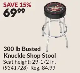 Princess Auto 300 lb Busted Knuckle Shop Stool offer