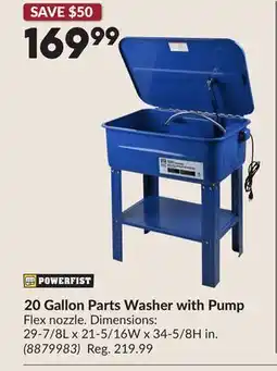 Princess Auto 20 Gallon Parts Washer with Pump offer